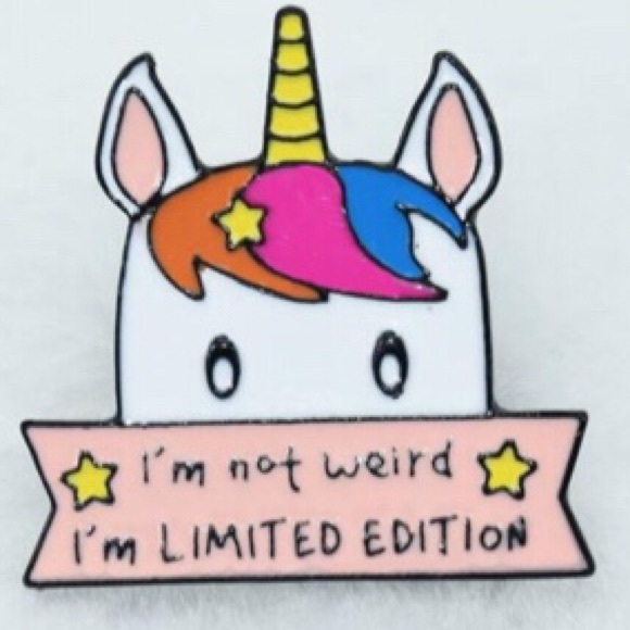 Jewelry - NEW! 💕 Unicorn 🦄 Slogan Brooch 🌈